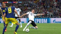 Sebastian Rudy broken nose - Germany 0-0 Sweden 23.06.2018