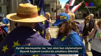 Londra’da ‘Brexit’ Protestosu