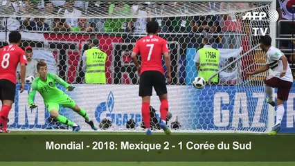 PHOTOS: le Mexique bat la Corée du Sud 2-1