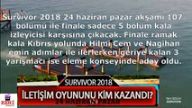 Survivor 2018 24 Haziran Pazar İletişim Oyununu Kim Kazandı?  -  Hakan Elendi mi?