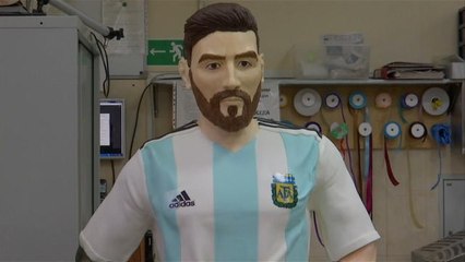 En coulisses - Un Messi en chocolat !