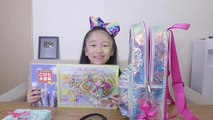 Claire's JoJo Siwa Bow Bow Holographic Glitter Backpack- カバンの中身紹介