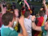 Fan colour - Jubilant Germans celebrate Sochi escape