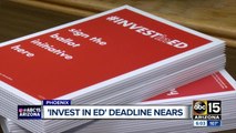 'Invest in Ed' deadline nears, AZ teachers seek signatures for funding