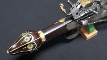 Forgotten Weapons - Ornate Saxon Double Barrel Wheel Lock