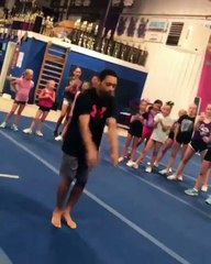 Smooth standing double backflip