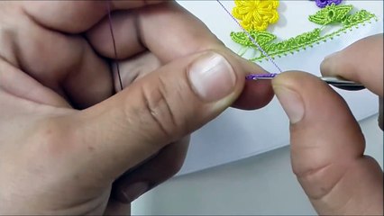 Fıstık Motifli Tığ Oyası Yapımı