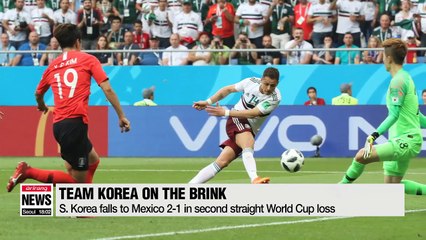 S. Korea falls to Mexico in second straight World Cup loss
