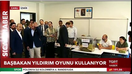 Başbakan Binali Yıldırım Oyunu Kullandı