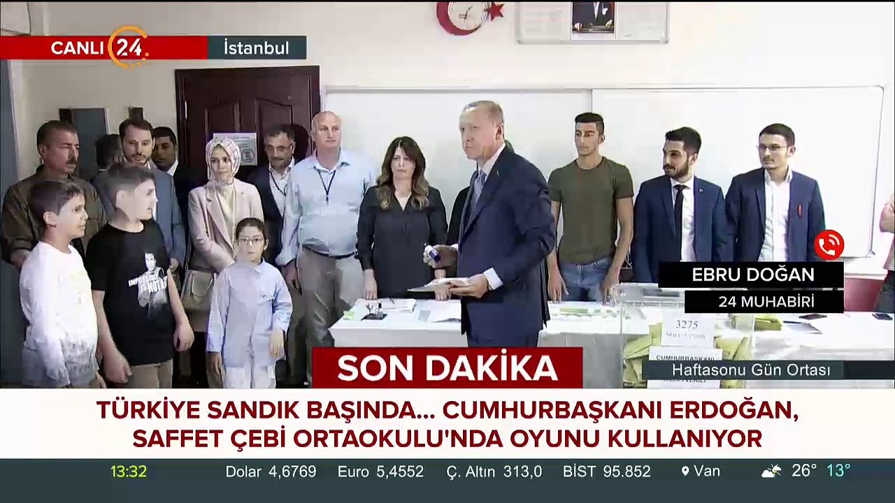 Cumhurbaşkanı Recep Tayyip Erdoğan oyunu kullandı