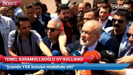 Temel Karamollaoğlu oy kullandı
