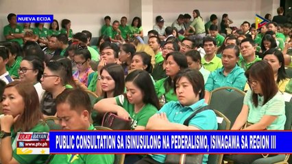 Public consultation sa isinusulong na Pederalismo, isinagawa sa Region 3