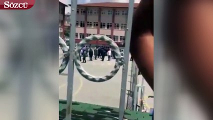 Sincan’da okul bahçesinde çirkin saldırı