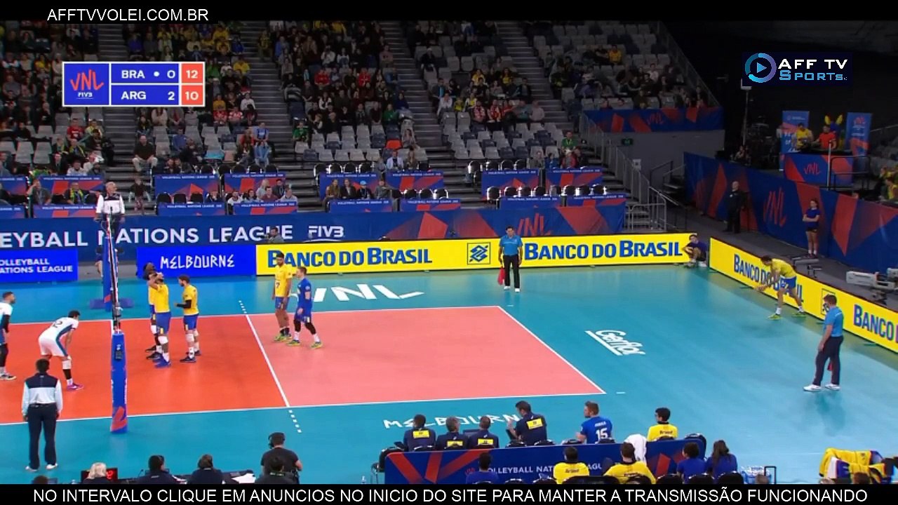 3º SET - BRASIL x ARGENTINA – LIGA DAS NAÇÕES MASCULINA – 23/06/2018