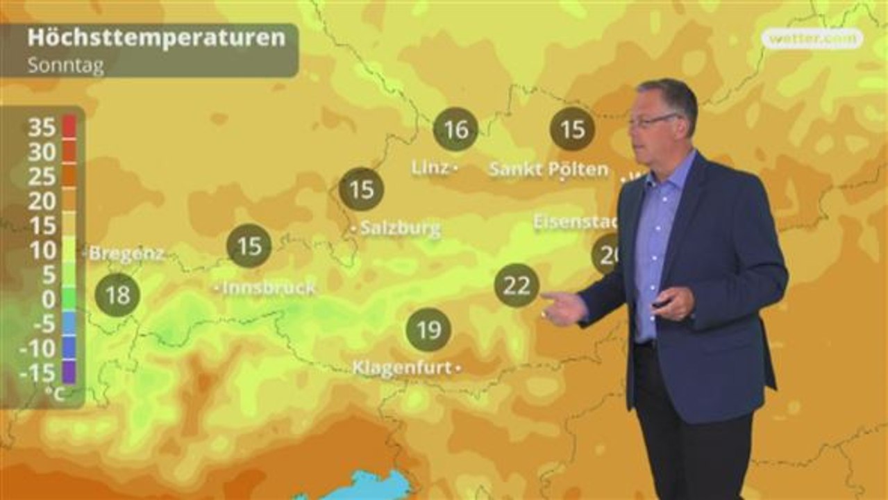 Das Wetter in Österreich am 24. Juni 2018