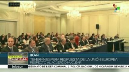 Irán espera respuesta de la UE respecto al acuerdo nuclear