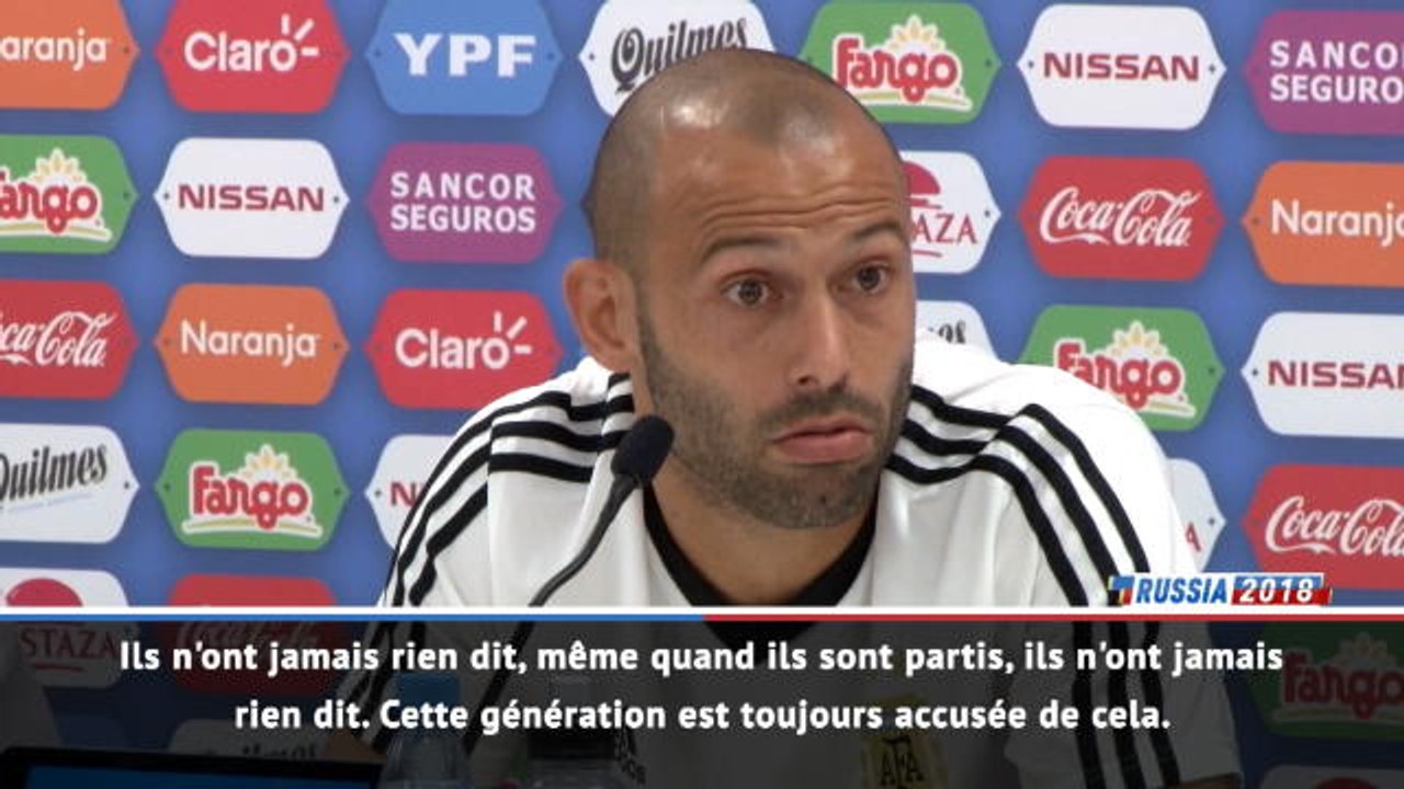Argentine - Mascherano : "Les joueurs ne choisissent pas l'équipe"