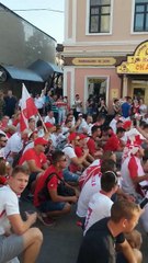 Poland fans celebration just before match against Colombia