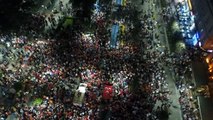 Trabzon'da AK Parti'de Kutlamaları Havadan Böyle Görüntülendi