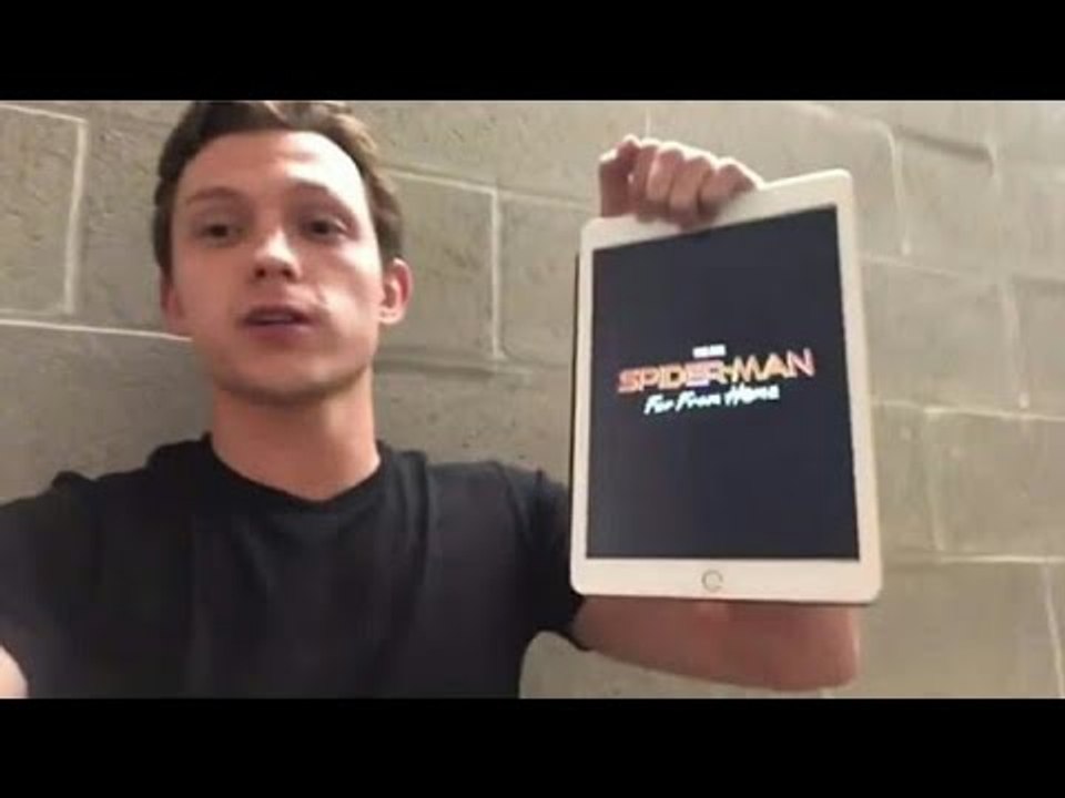 TOM HOLLAND reveals title of SPIDER-MAN HOMECOM...