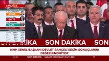 Bahçeli: Türk milletinin kutlu iradesi sandıkta tecelli etmiştir