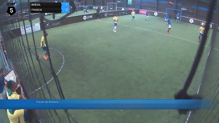 Faute de Adriano - BRÉSIL  Vs FRANCE  - 24/06/18 14:50 - Paris (La Chapelle) (LeFive) Soccer Park