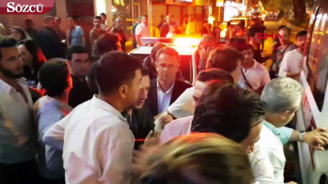 AK Partili ve CHP'liler arasında arbede yaşandı