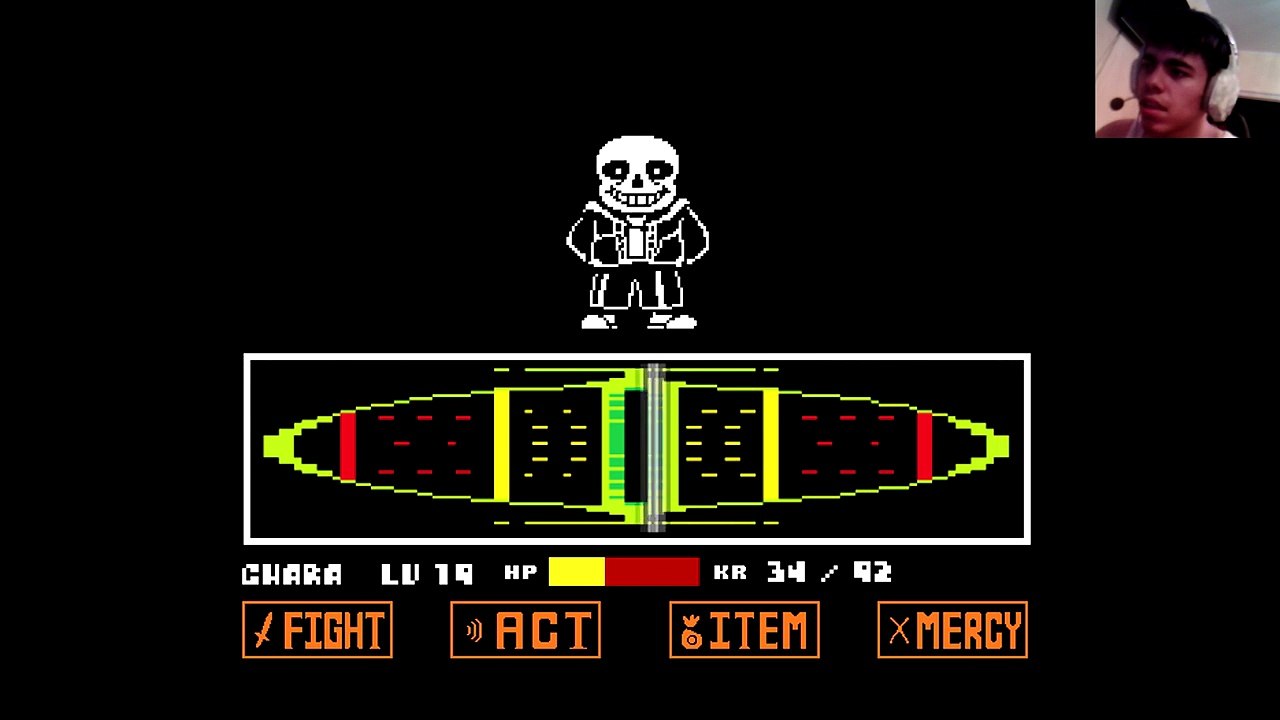 casually fighting sans