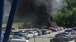 Vehicles Damaged in Parking Lot Fire Outside Carowinds Theme Park, North Carolina