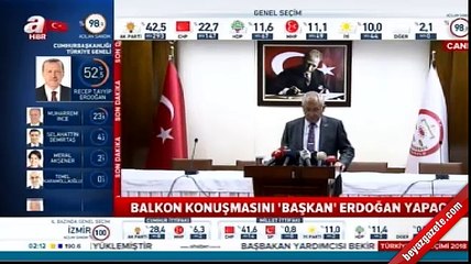 YSK başkanı açıklama yaptı