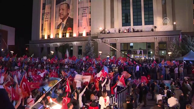 Cumhurbaşkanı ve AK Parti Genel Başkanı Erdoğan, AK Parti Genel Merkezi'ne geldi - ANKARA