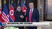 North Korea, U.S. working to implement pledges made in June 12 Joint Statement