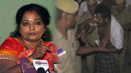 காஞ்சிபுரம் சிங்கப்பெருமாள்கோயிலில் தமிழிசை மீது தாக்குதல்