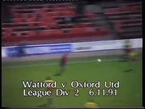 Watford - Oxford United 06-11-1991 Division Two
