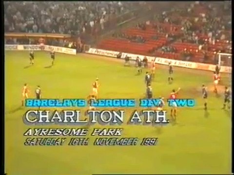 Middlesbrough - Charlton Athletic 16-11-1991 Division Two