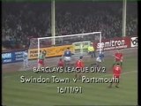 Swindon Town - Portsmouth 16-11-1991 Division Two