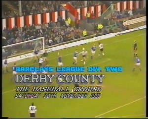 Derby County - Leicester City 30-11-1991 Division Two