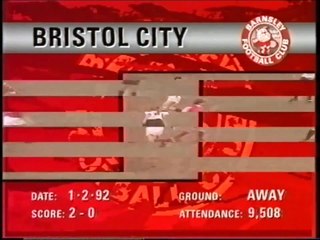 Bristol City - Barnsley 01-02-1992 Division Two