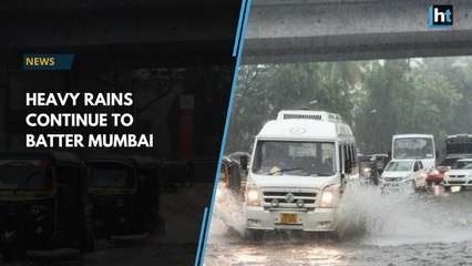 Descargar video: Mumbai rains: Downpour and waterlogging cause traffic snarls in the city