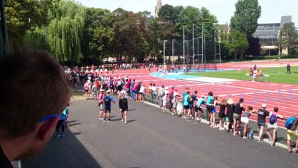Régionaux de Normandie 2018 à Caen 100m haies Alice Barray (finale)
