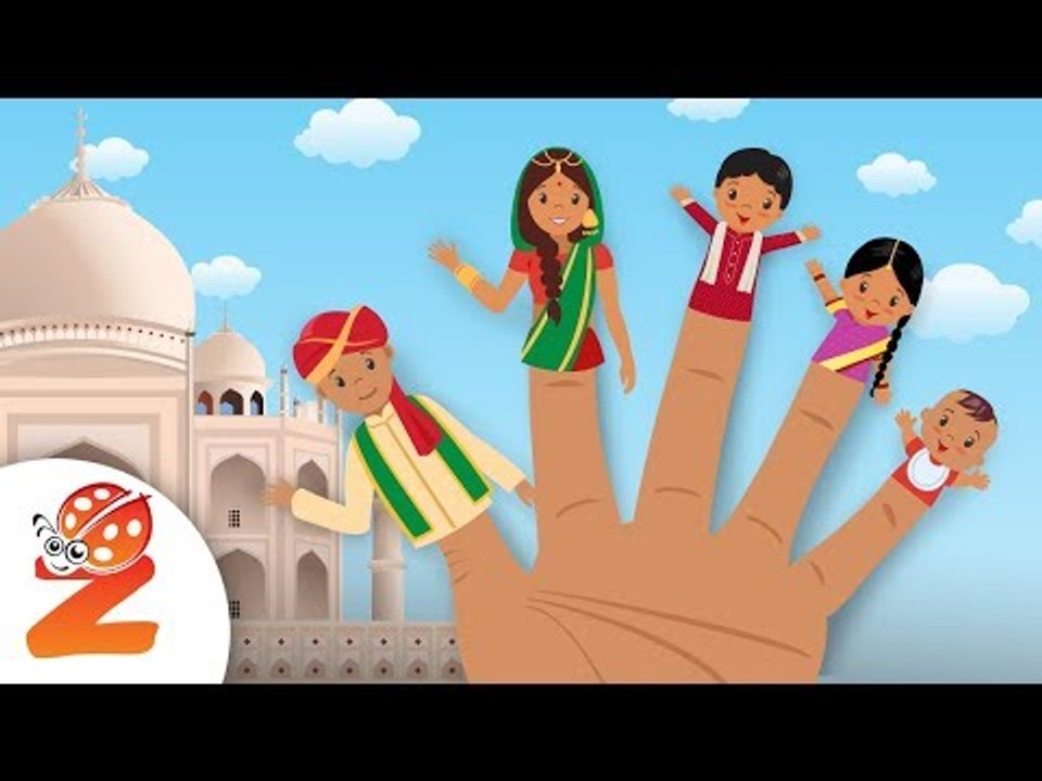The Finger Family Song in Ιndia | #Zouzounia TV Educational Songs & Rhymes
