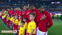 لحظة عزف النشيد الوطنيـ وتفاعل رائع من الجماهير المغربيـ ـة بملعبـ كـاـلينينـ ـغرـاد