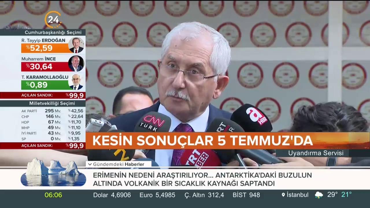 Erdoğan 26 milyon 328 bin oy aldı