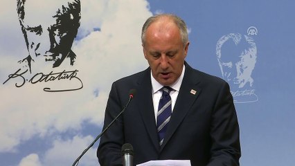 İnce: 'Seçim sonuçlarını kabul ediyorum' - ANKARA