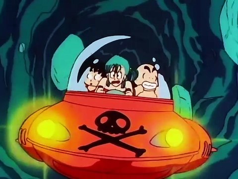 Kid goku saved krillin and bulma from drowning!