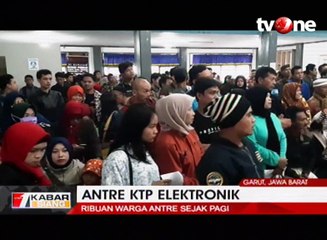 Jelang Pilkada 2018, Ribuan Warga Garut Antre E-KTP