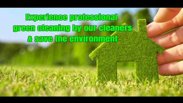 Experience professional green cleaning by our cleaners & save the environment