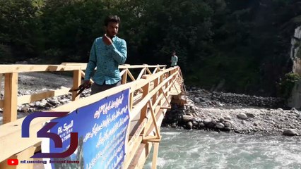 Kutton Waterfall new dangerous wooden bridge