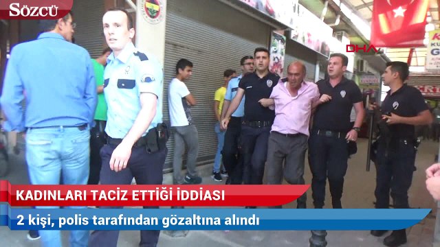 İç çamaşırı mağazasındaki kadınları taciz ettiği iddiasıyla 2 kişiye gözaltı