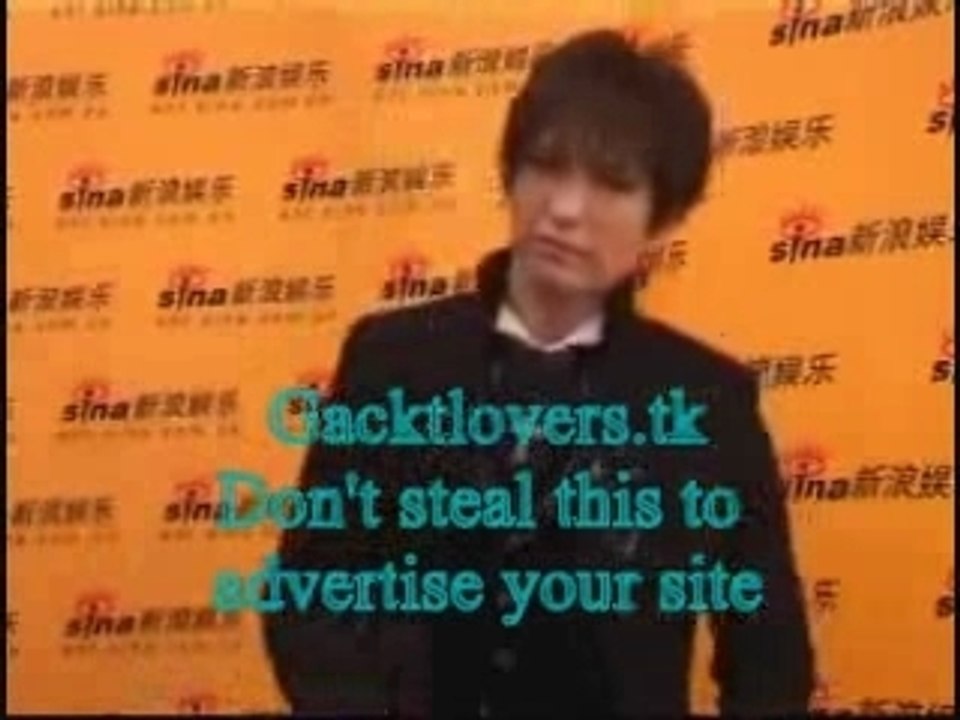 Gackt in Shanghai - Sina Interview 2007.11.09